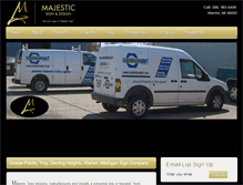 Tablet Screenshot of majesticsignmi.com